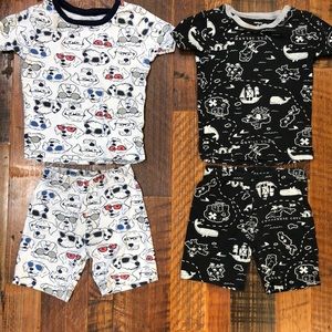 Two pairs of boys pajamas.  Size 6.